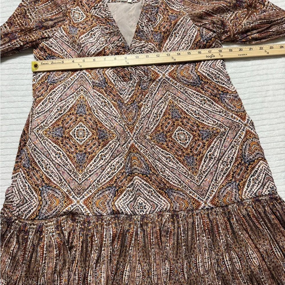 Anthropologie Brown Geometric Kids Dress - Picture 2 of 7